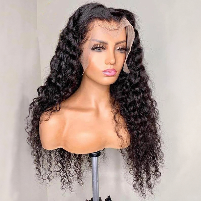 Parrucca del merletto di 360 HD Capelli umani vergini 360 Parrucca Onda profonda con i capelli del bambino