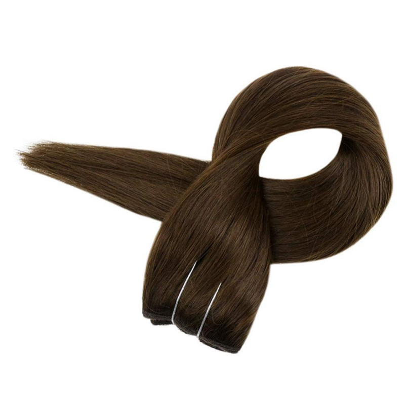 Extension Halo per capelli umani n. 4 castano scuro Estensioni invisibili per capelli Halo da 100 g