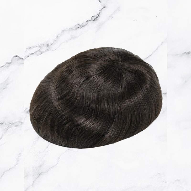 Sistema di sostituzione dei capelli da uomo popolare per capelli in pizzo francese pieno