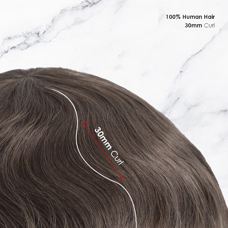 Sistema di sostituzione dei capelli da uomo popolare per capelli in pizzo francese pieno