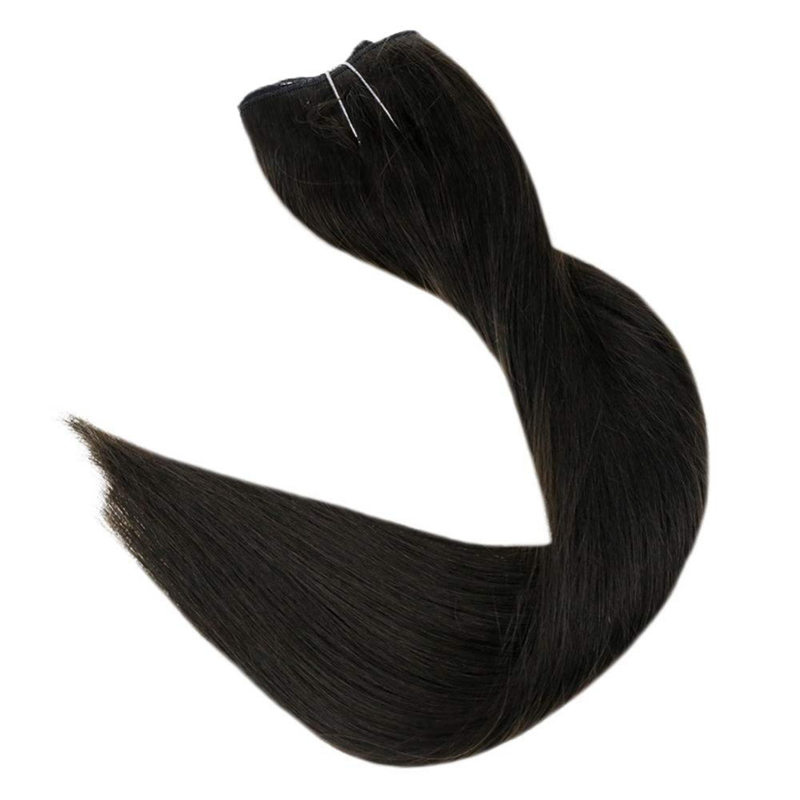 Estensione dei capelli umani Halo 100 g di sconto sulle estensioni invisibili dei capelli Halo nere n. 1B