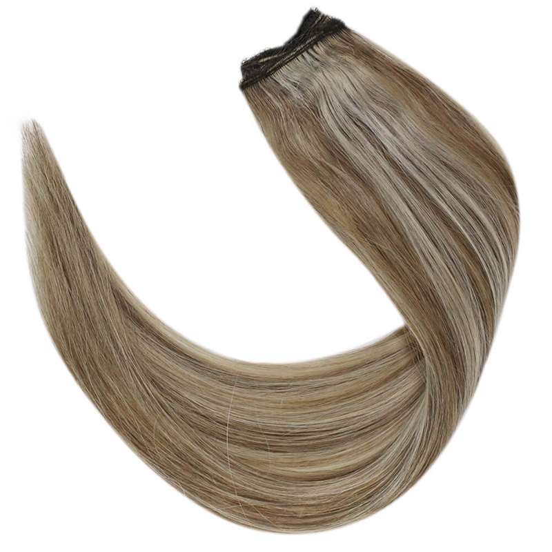 Evidenzia l'estensione dei capelli Halo Real Human # P8/60 Estensioni in filo di pesce