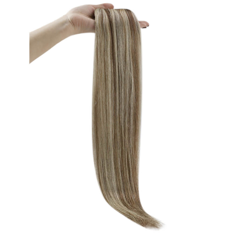 Evidenzia l'estensione dei capelli Halo Real Human # P8/60 Estensioni in filo di pesce