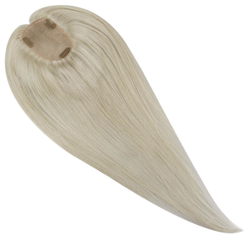 Parrucchino per capelli biondo platino # 60 Mono Topper 3X5 pollici