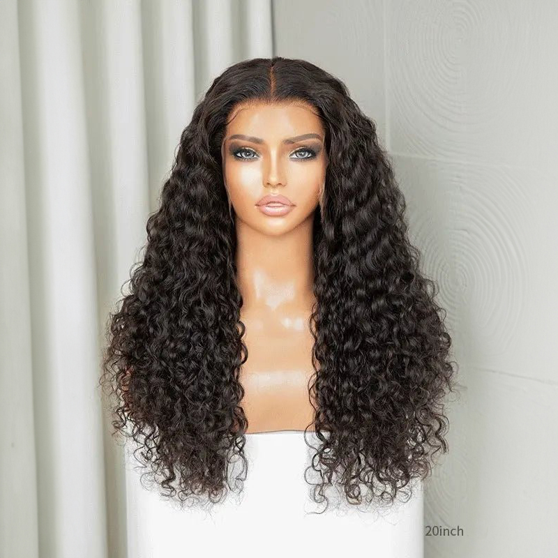 Parrucca lunga con parte libera in pizzo HD frontale 13x4 Wave Wave 100% capelli umani