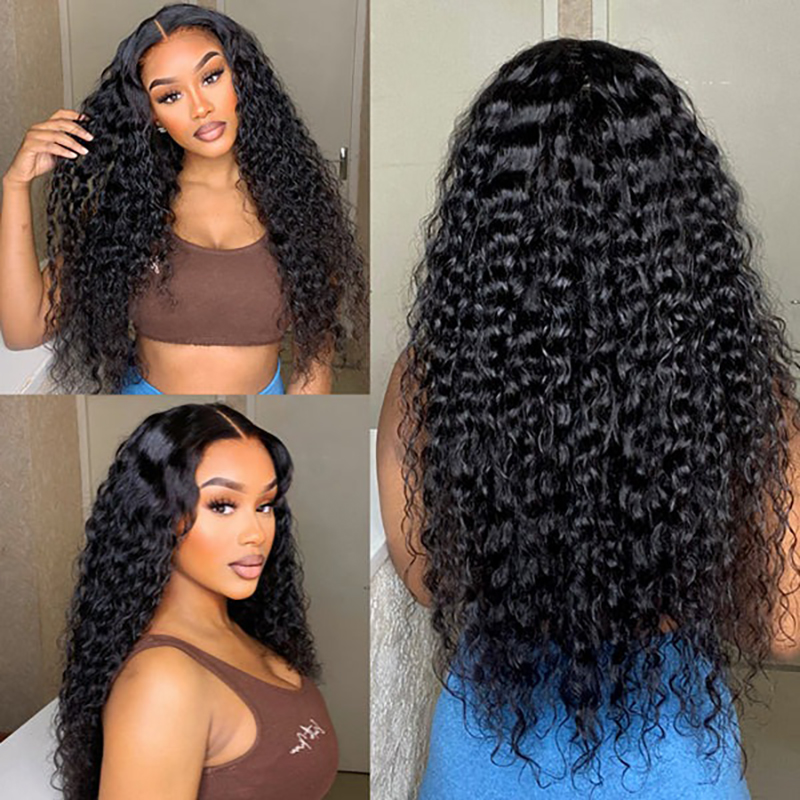 Parrucca lunga con parte libera in pizzo HD frontale 13x4 Wave Wave 100% capelli umani