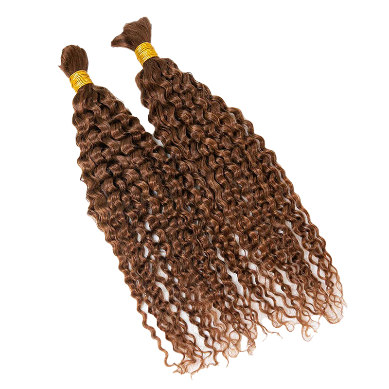 Capelli umani sfusi per intrecciare #30 Ricci profondi 100% non trattati