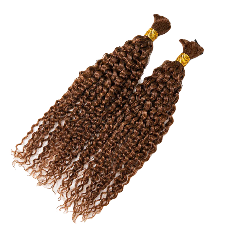 Capelli umani sfusi per intrecciare #30 Ricci profondi 100% non trattati