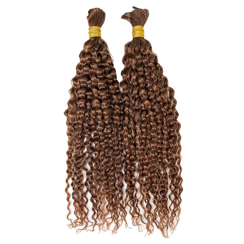 Capelli umani sfusi per intrecciare #30 Ricci profondi 100% non trattati